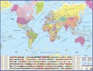 Mapa Mundi Político 2025: Atlas Escolar Geográfico Completo para Estudo e Decoração - imagem 1