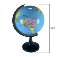 Globo Terrestre Giratório Premium 16cm: Mapa Mundi Político para Estudo e Decoração - imagem 3