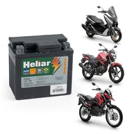 Bateria Heliar 12V 5Ah para Motos Honda e Yamaha: Pop, CG, Bros, Titan, Biz, XRE, Fazer, Factor, YBR, XTZ, Crosser, FZ15 - imagem 2