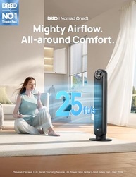 Dreo Ventilador de Torre Inteligente Silencioso 28 dB com Controle por App e Oscilação 90° - imagem 3