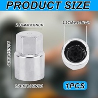Chave Ferramenta Remoção Porca Roda Trava D Toyota - Antifurto Aço Carbono - imagem 3