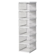 Sapateira Dobrável 6 Camadas com Porta Transparente - Organizador de Sapatos Empilhável - imagem 1