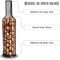 Porta Rolha de Vinho em Ferro com Design Industrial Retro - 40cm - Decore e Organize com Estilo - imagem 3