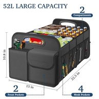 Organizador de Porta-Malas Femuar Dobrável: Grande Capacidade, Impermeável e Antiderrapante para SUV, Jeep e Sedan - imagem 3