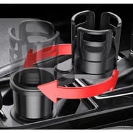 Porta Copo Universal 360° para Carro: Suporte Duplo Ajustável para Garrafas e Copos com Base Antivibração - imagem 3