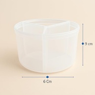 Kit Porta Leite em Pó para Bebê com 3 Divisórias + 2 Colheres de Silicone Rosa - Ideal para Bolsa Maternidade - imagem 3