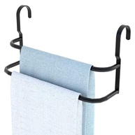 Porta Toalhas Duplo Preto Fosco | Suporte para Box Sem Furos - imagem 4