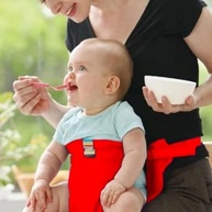 Cadeira de Alimentação Infantil Portátil com Cinto de Segurança - Assento Dobrável para Bebês - imagem 2