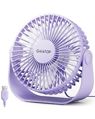 Ventilador de Mesa USB Gaiatop 5,5" com 3 Velocidades e Rotação 90° - Silencioso e Portátil - imagem 2