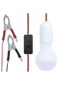 Lâmpada LED 12V Portátil com Garras Jacaré e Interruptor - Iluminação Branca Potente - imagem 2