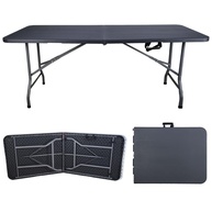 Mesa Dobrável em Maleta 1,80m - Resistente e Portátil para Casa, Jardim e Camping - imagem 1