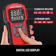 Compressor de Ar Portátil Craftsman: Inflador de Pneu Sem Fio com Medidor Digital e Bateria 6000mAh - imagem 5
