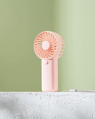 Mini Ventilador Portátil Rosa com Cordão - Ultra Silencioso e Compacto - imagem 5
