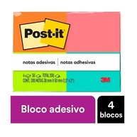 Post-it Tropical 3M: Organize-se com Cores Vibrantes! - imagem 1