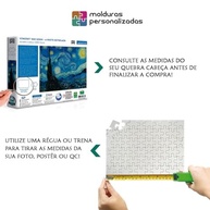 Moldura 50x75 cm com Proteção PETG para Artes, Posters e Decoração Moderna - imagem 3
