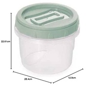 Pote Redondo 300ml Plasútil - Prático, Seguro e Estiloso para o Dia a Dia - imagem 2