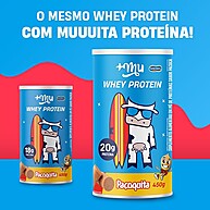 Whey Paçoquita +Mu: 20g Proteína Pote 450g - imagem 3