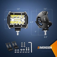 Nilight Barra de Luz LED 60W 10cm: Ilumine Sua Aventura Off-Road com Potência e Durabilidade - imagem 3