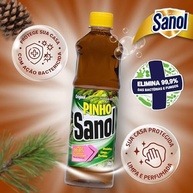 Desinfetante Líquido Pinho Original Sanol 500ml - Potente Ação Desinfetante com Fragrância Refrescante - imagem 4