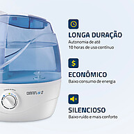 Umidificador Mondial Comfort Air 2 NUA-02 – Silencioso e Potente - imagem 2
