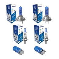 Kit 6 Lâmpadas Super Branca 8500K H1, H7 e T10 - Iluminação Potente e Segura - imagem 1