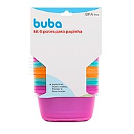 Potes para Papinha Buba: Kit 6 Unidades 240ml - imagem 1