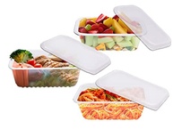 Kit 48 Potes Descartáveis Prafesta 500ml com Tampa - Retangular, BPA Free, Ideal para Marmitas Fitness e Armazenamento - imagem 4
