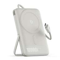 Basike Power Bank 10000mAh Indução 15W + PD 22.5W: Carregador Portátil Universal Prata - imagem 1