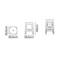 Banqueta Icaraí PR - Design Moderno Quadrado Preto para Ambientes Sofisticados - imagem 4