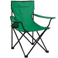 Cadeira Dobrável com Apoio de Braço e Porta-Copos - Ideal para Praia, Camping e Pesca (Verde) - imagem 3