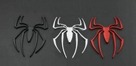Kit 6 Emblemas Aranha 3D Adesivos Universais para Carro, Moto e SUV - Prata, Vermelho e Preto - imagem 1