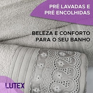 Toalhas de Banho Gigante Buettner Cristal Renascença 5 Peças - Luxo em Algodão Egípcio Cinza Prata - imagem 4