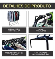 Arara Cabideiro de Chão com Sapateira e Prateleira - Organize com Estilo e Praticidade - imagem 4