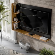 Painel para TV 50" Berlin - Design Moderno com Nichos e Prateleiras para Sala ou Quarto - imagem 5