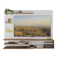Painel para TV 65" com Porta Basculante e Prateleiras | Design Moderno em MDP - imagem 3