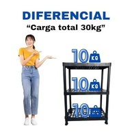 Estante Plástica Multiuso 3 Prateleiras Reforçada - Organize com Estilo e Durabilidade - imagem 5