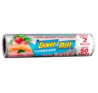 Freezer-Roll Saco para Alimentos 2L Transparente - Rolo com 50 Unidades | Conservação Prática e Segura - imagem 1
