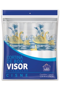 Cortina para Box Visor Cisne 1,35x2,00m - Proteção Elegante e Prática para Banheiros Modernos - imagem 1