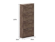 Sapateira Safira Chocolate – Organize até 24 Pares com Estilo e Praticidade - imagem 3