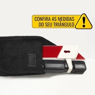 Capa Organizadora em Carpete Bege para Triângulo de Sinalização - Praticidade e Segurança - imagem 5