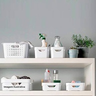 Caixa Organizadora Cube M 18L com Tampa - Organize com Estilo e Praticidade - imagem 4