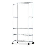 Arara de Roupas Dupla com Prateleiras - Organize com Estilo e Praticidade - imagem 1