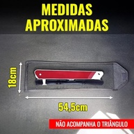 Capa Organizadora em Carpete Preto para Triângulo de Sinalização - Segurança e Praticidade - imagem 3