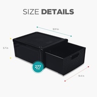 Gaveteiro Plástico Rattan Preto – Organize com Estilo e Praticidade - imagem 4