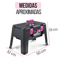 Banqueta com Compartimento para Manicure - Armazenamento Prático e Estilo - imagem 3