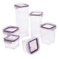 Pote Retangular 380ml Pop com Tampa Click - Plasútil | Armazenamento Seguro e Prático - imagem 2