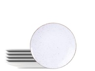 Kit Prato Sobremesa Tramontina Rústico Marrom 21cm - 6 Peças em Porcelana Decorada - imagem 2