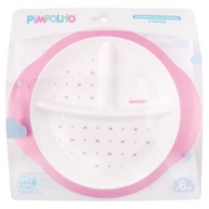 Pimpolho Prato com Divisória e Ventosa Rosa - Organização e Segurança na Alimentação do Bebê - imagem 4