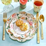 Pratos de Papel Decorativos Florais Rosa 17,78 cm Kate Aspen Premium - Conforto e Estilo para Festas Elegantes - imagem 5