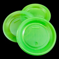 Pratos de Festa Neon Verde: 50 a 250 Unidades - imagem 1